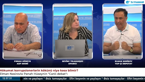 "Yad planetdən gələn özünsən..." - MÜBAHİSƏ DÜŞDÜ - Pənah Hüseyn Elman Nəsirov çəkişməsi