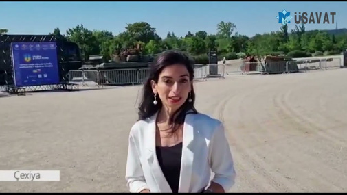 Rusların ələ keçirilən tankları nümayişdə! - Əməkdaşımız Çexiyadan xəbər verir