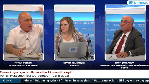 "Sən elə rusun özüsən...İşğalçının təbliğatını aparma!"- Pənah Hüseynlə Rauf Qurbanovun QALMAQALI