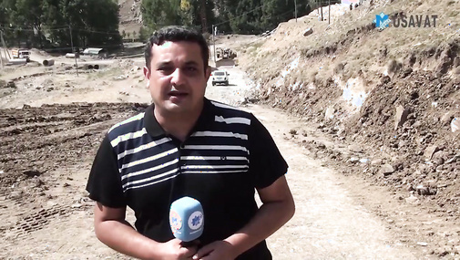 Daşkəsəndə torpaq uçqunu baş verdi - hadisə yerindən görüntülər