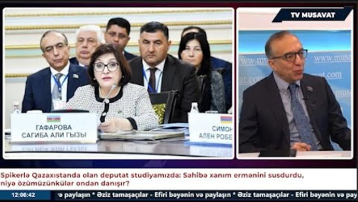 Erməni spikeri susduran Sahibə Qafarovanı kimlər niyə tənqid edir:Almatıda olan deputatımız danışır