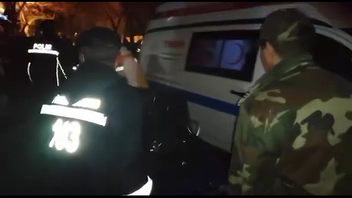 Bakının mərkəzindəki partlayışdan bir neçə dəqiqə sonrakı görüntülər