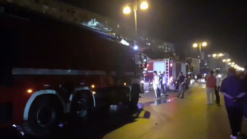 Ədliyyə Nazirliyinin Xətai Rayon İcra Şöbəsinin binası yanır: hadisə yerindən isti görüntülər!