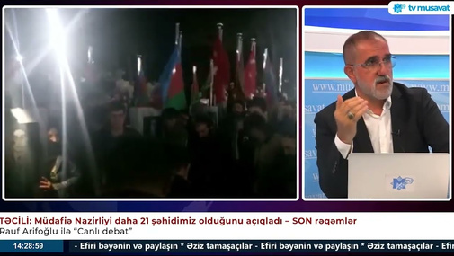"Tehrana xidmət etmək, dinə xidmət etmək deyil" - Rauf Arifoğlu şəhid dəfnindəki şüarlardan danışdı