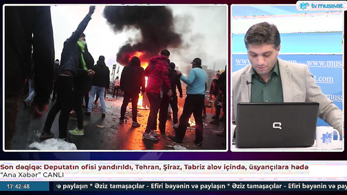 Son dəqiqə: Deputatın ofisi yandırıldı, Tehran, Şiraz, Təbriz alov içində, üsyançılara hədə