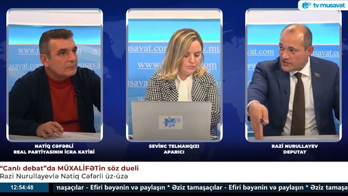 Debatda GƏRGİNLİK - "Siz e*rmənilərin başının altına yastıq qoymayın!"