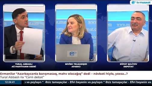 Tural Abbaslı ilə deputat Rüfət Quliyev görün hansı sözə görə çəkişdilər