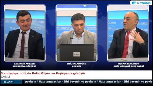 Azərbaycana Rusiyanın, yoxsa Qərbin sülh təklifi sərfəlidir? - C. Abbaslı - R. Bayramov polemikası