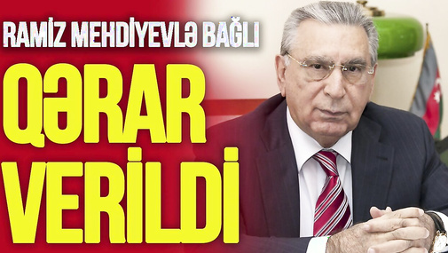 YAP Ramiz Mehdiyevlə bağlı QƏRAR verdi: “Boz kardinal” üçün daha bir SON! “Ana Xəbər”