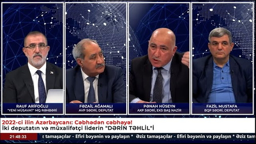 Fazil Mustafa ilə Pənah Hüseyn arasında Turan DAVASI!