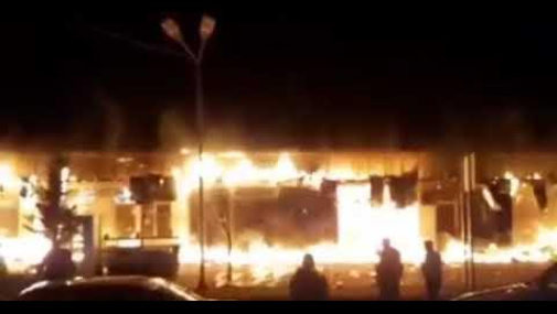 Təcili! Qəbələnin Vəndam qəsəbəsindəki məşhur bazar belə yandı!