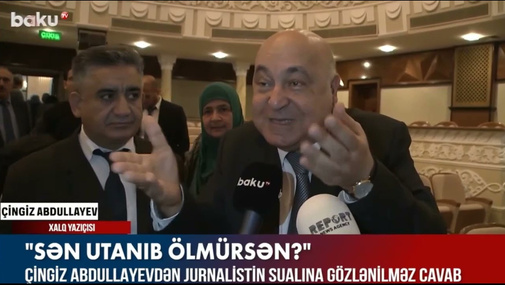 Aparıcı Sevinc Telmanqızı Çingiz Abdullayevə səsləndi: "Kim utanıb ölməlidi? Biz, yoxsa...?"