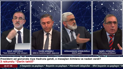 Mirmahmud Mirəlioğlu ilə Qabil Hüseynli arasında QALMAQAL: "Dərin təhlil"də sözlü atışma