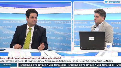 İran rejiminin əlindən mühacirət edən şair efirdə! Detallar CANLI...