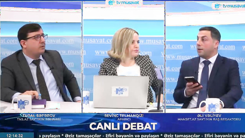 T.Səfərov Əli Vəliyevlə Məhərrəm Talıbov arasındakı səs yazısını yaydı - CANLI EFİRDƏ ARA QARIŞDI