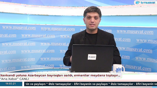 Xankəndi yoluna Azərbaycan bayraqları asıldı, ermənilər meydana toplaşır… - “Ana Xəbər” CANLI