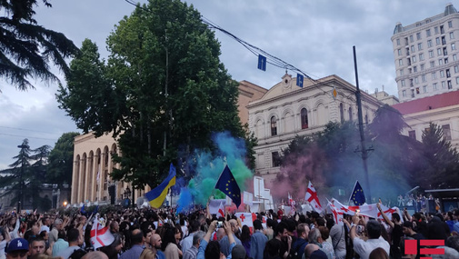 Gürcüstanda QARŞIDURMA: Polis əlavə qüvvə yeritdi, insanlar küçədə - “Səhər Xəbər”də