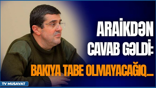 Araikdən cavab gəldi - Bakıya tabe olmayacağıq... Söz “Bayraktar”ındır! CANLI