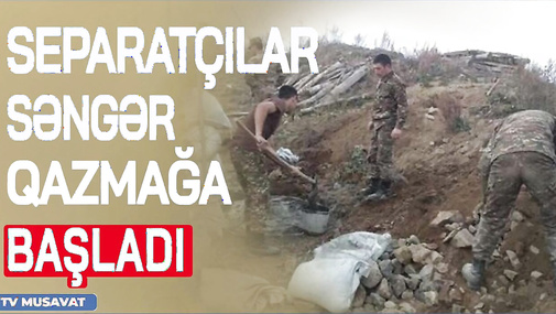 Ruslar iki azərbaycanlının üstündən tankla keçdi, separatçılar səngər qazmağa BAŞLADI