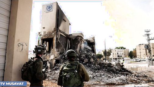 BU AN! Qəzzada İran televiziyası VURULDU, SEPAH bazasında PARTLAYIŞ - CANLI