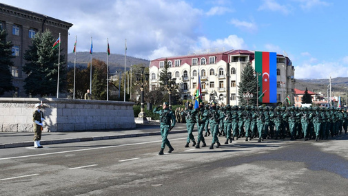 TƏCİLİ: İlham Əliyev Xankəndi PARADINDA, son görüntülər  - Qabil Hüseynli ilə CANLI-da