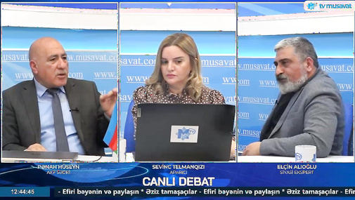 Elçin Alıoğlunun "yaxşı NAĞIL danışdın" deməsi, Pənah Hüseyini özündən çıxartdı! - Canlı efirdə GƏRGİNLİK