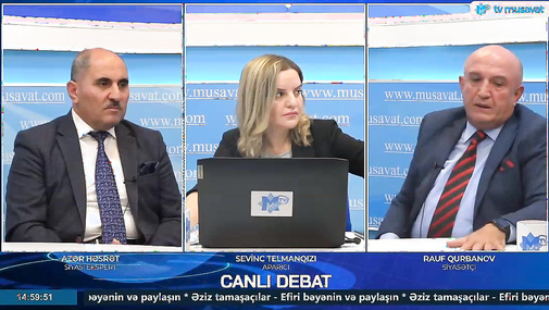 "Burada Rusiyanın vəkilliyini etməyin!" - Canlı efirdə ekspertlər arasında GƏRGİNLİK