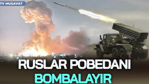 BU AN! Ruslar Pobedanı BOMBALAYIR, Kremldən ŞOK hədə - CANLI