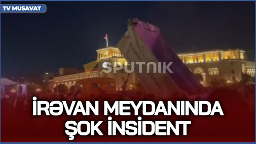 Sərxoş sürücü yük maşını etirazçıların üzərinə sürdü - İrəvan meydanında ŞOK İNSİDENT