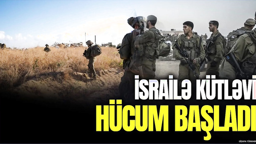 İsrailə KÜTLƏVİ HÜCUM başladı: Haifa, Tel-Əviv..., səfirlik yanında PARTLAYIŞ - CANLI