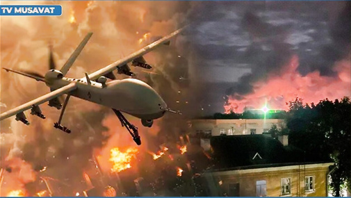 Rusiyanın 7 vilayətinə DƏHŞƏTLİ HÜCUM, aeroportlar BAĞLANDI, neft anbarları PARTLADILIR- CANLI