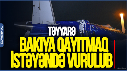 "Təyyarə Bakıya qayıtmaq istəyəndə vurulub" - RƏSMİ BAKI FAKTLARI VƏ DETALLARI AÇIQLADI