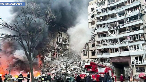 Ukraynadan Rusiyaya ŞİDDƏTLİ HÜCUM BAŞLADI: rus şəhərləri OD İÇİNDƏ!