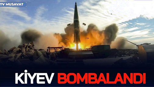 Kiyevə YENİDƏN BALLİSTİK RAKETLƏRLƏ HÜCUM: Dağıntılar, yaralılar var - CANLI