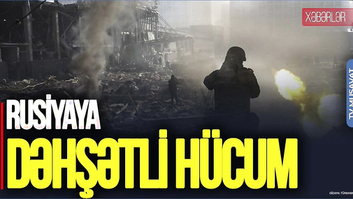 Rusiyaya DƏHŞƏTLİ HÜCUM: Xəzər ofisi, binalar, otel VURULDU - ölənlər var – CANLI