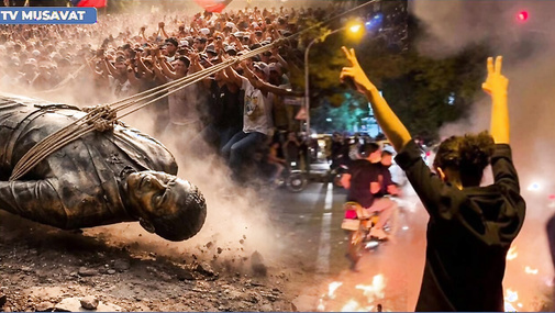 Silahlılar küçələri DAĞIDIR, heykəli UÇURDULAR,Tramp daha 2 ölkəyə HÜCUM EDƏCƏK!–Venesuelada DƏHŞƏT!