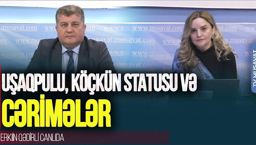 Uşaqpulu qalmaqalı, məcburi köçkünlərin statusu və CƏRİMƏLƏR – Erkin Qədirli CANLIda-TV Musavat